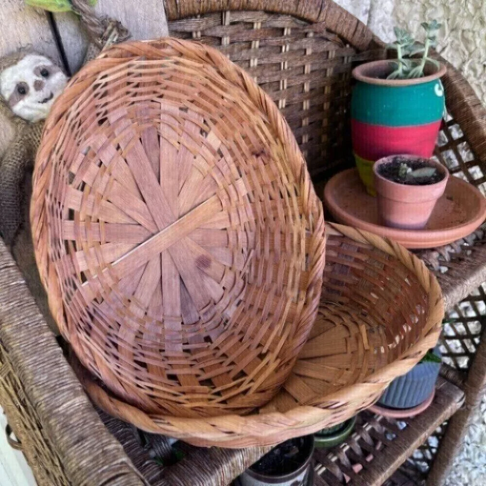 Two Vintage Oval Baskets